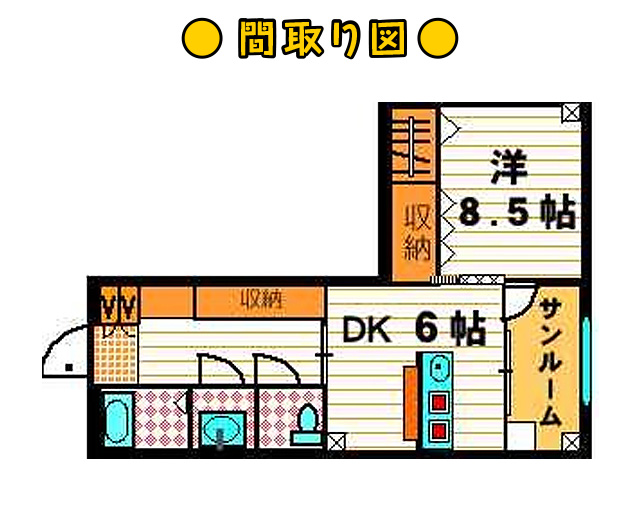 新富荘 間取り図